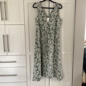 NWT Gap Sleeveless Cotton Maxi Dress